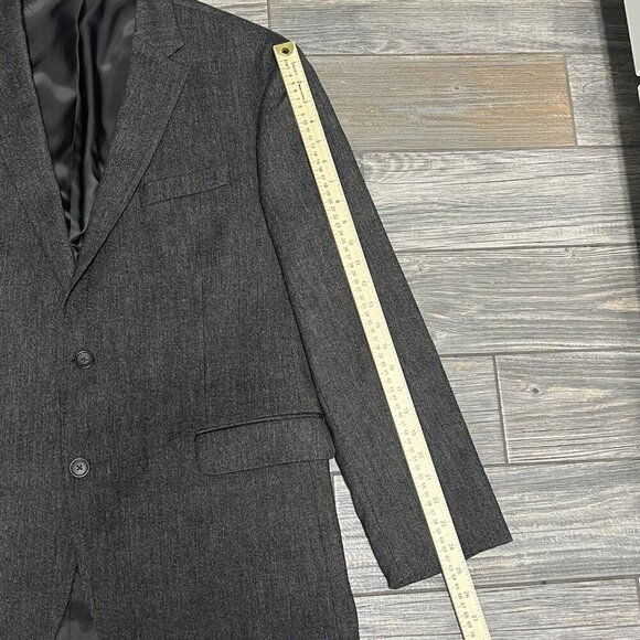 Kenneth Cole Awareness Slim Fit Sport Coat 44R Blazer Suit Jacket Dark Brown - Picture 10 of 16